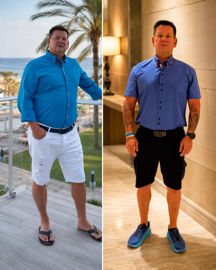 Alex before and after